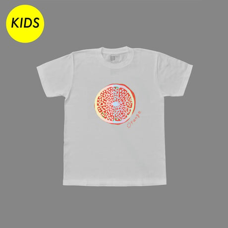 【KIDS】くだものＴシャツ おれんじ