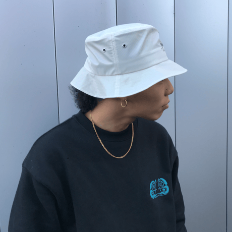 "LIGHT FORCE" LOGO BUCKET HAT / White / TMLF-W01