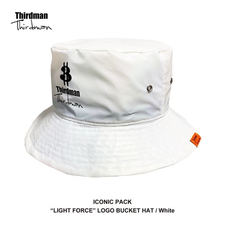 "LIGHT FORCE" LOGO BUCKET HAT / White / TMLF-W01