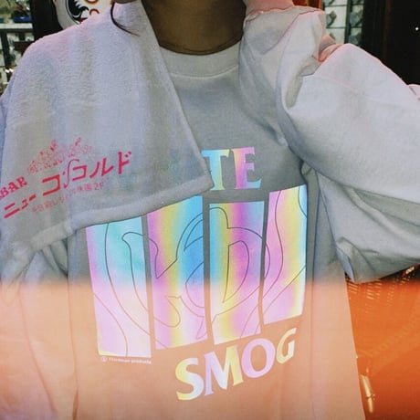 "LIGHT FORCE" 銭湯HARDCORE L/S Tee / White / TMLF-A01