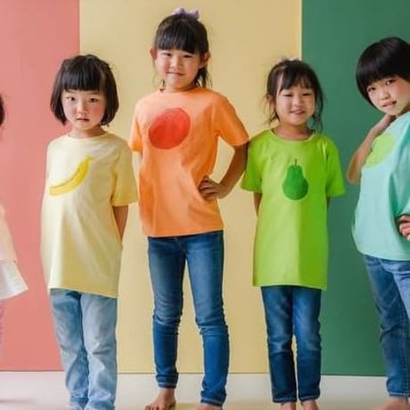 【KIDS】くだものＴシャツ れもん