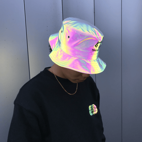 "LIGHT FORCE" LOGO BUCKET HAT / White / TMLF-W01