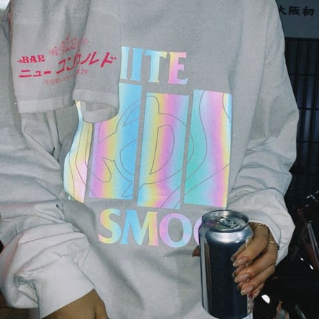 "LIGHT FORCE" 銭湯HARDCORE L/S Tee / White / TMLF-A01
