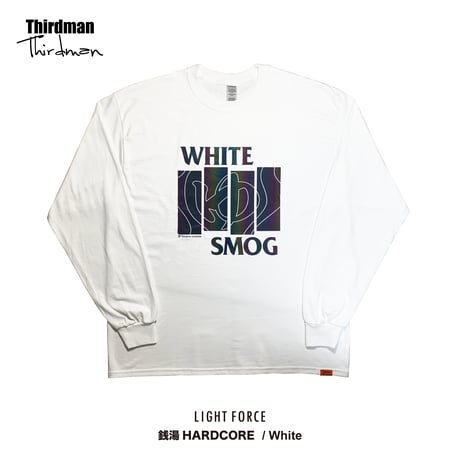 "LIGHT FORCE" 銭湯HARDCORE L/S Tee / White / TMLF-A01