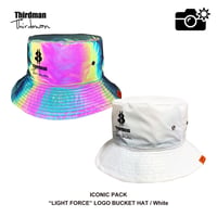 "LIGHT FORCE" LOGO BUCKET HAT / White / TMLF-W01