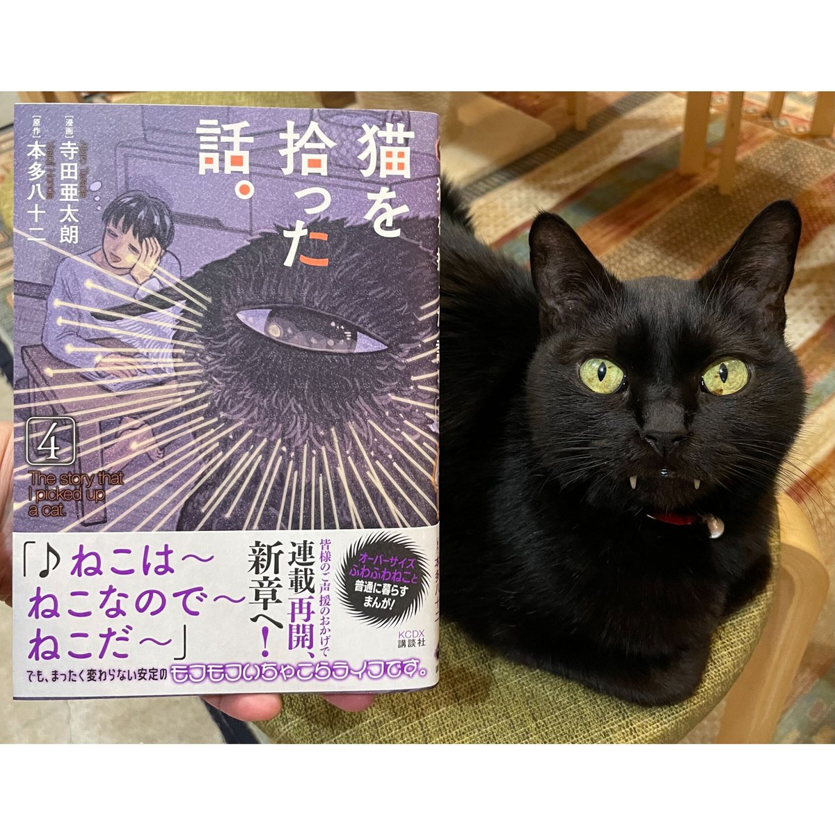 本と珈琲と黒猫さん ピンバッジ 猫 ネコ ねこ - アクセサリー