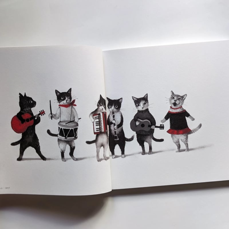 牧野千穂　版画（ジクレー） 題名 「ペンギンたちに聞いてみる」 牧野千穂 版画（ジクレー） 題名 「ペンギンたちに聞いてみる」