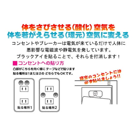 ブラックアイ6個入(専用貼付シール30枚入) ※レターパックライト発送可能