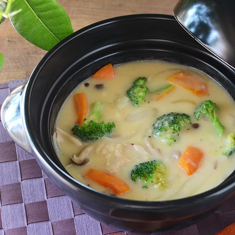 森修焼】味鍋 (約1,200ml・2合炊き ガス直火用) カラー(白 or 黒