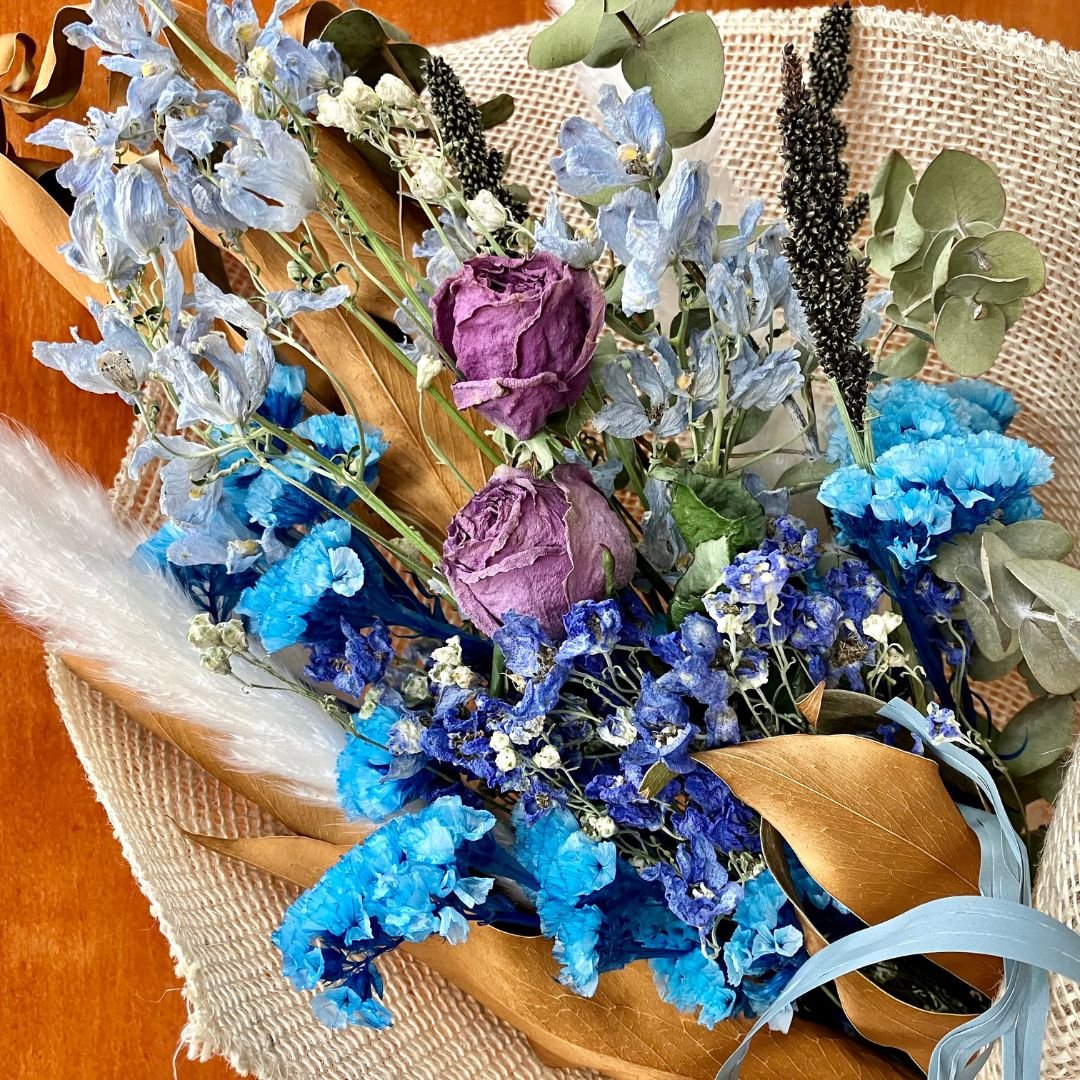 ドライフラワー スワッグ】 『The Blue - 青 - 』 | Flowershop O...
