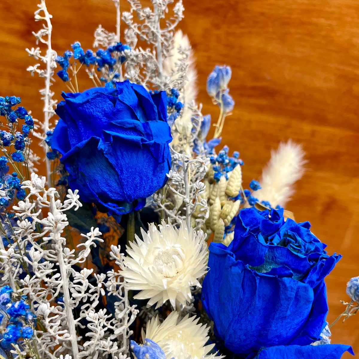 宿り木ブーケスワッグ 3.宿り木ブーケスワッグ ドライフラワー スワッグ】 『Blue_004