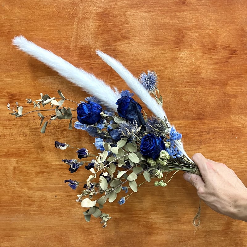 ドライフラワー スワッグ】 『The BLUE』 | Flowershop Otsuki