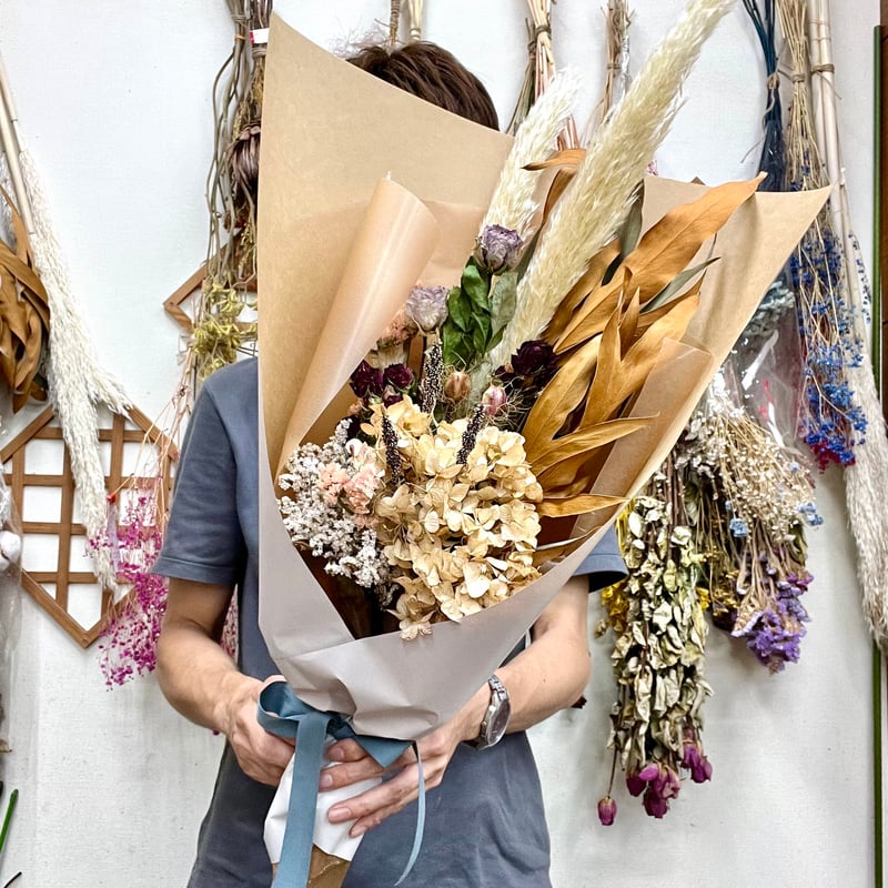 専用＊スモークツリー&アジサイ  ドライフラワースワッグ 専用＊アジサイ&スモークツリー ドライフラワースワッグ(横型) 専用