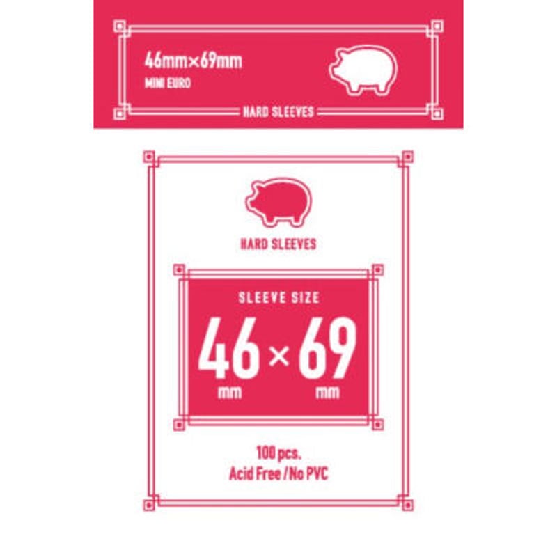 ミニユーロサイズハード 46*69mmスリーブ | ボドゲ屋さん 北尾商店