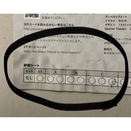アリスと謎とくらやみの物語　中古品　注意事項あり