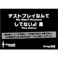 テストプレイなんてしてないよ黒　中古品