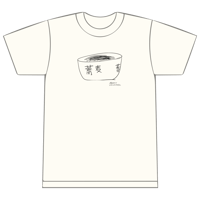 麺類のTシャツ そば  (vanilla white)