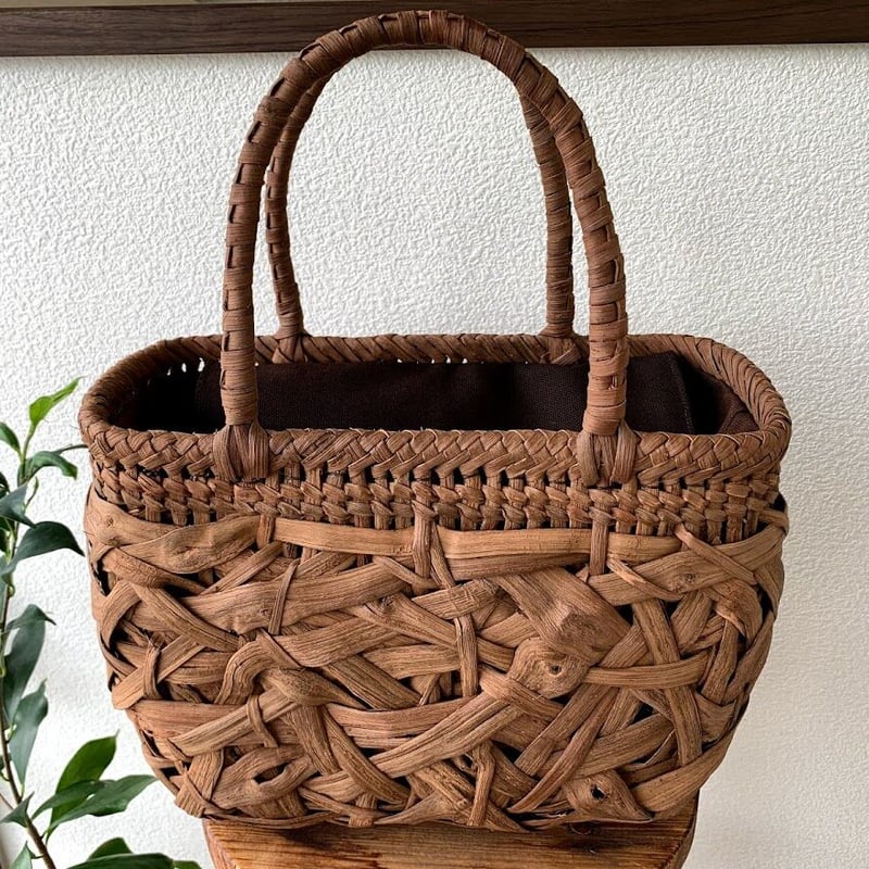 No.005【受注生産】山葡萄篭 大きめ 篭バッグ | ichikago