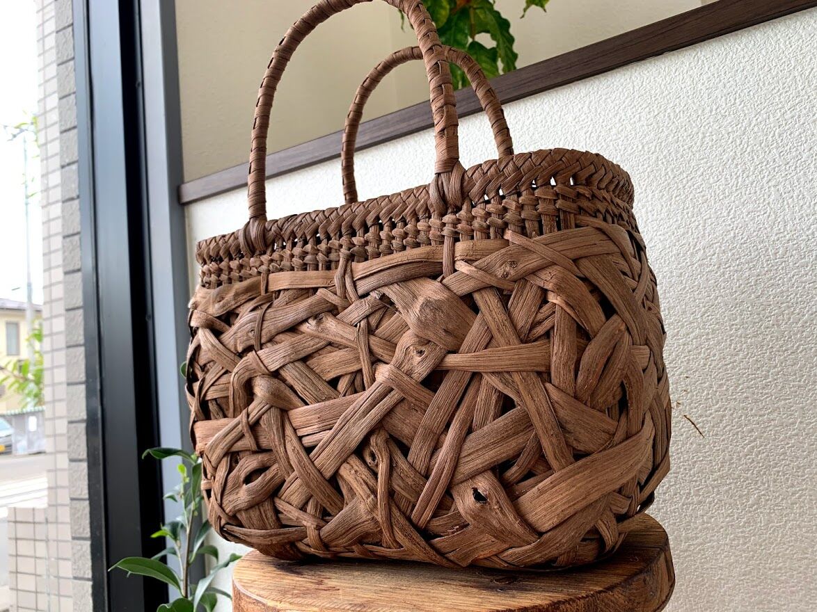 No.005【受注生産】山葡萄篭 大きめ 篭バッグ | ichikago