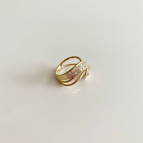 K18 Botanical Diamond Ring