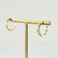 K18 BG Diamonds hoops