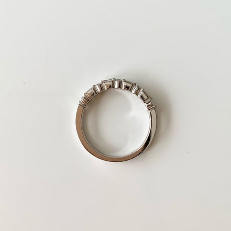 K18  BG Diamond Double Ring