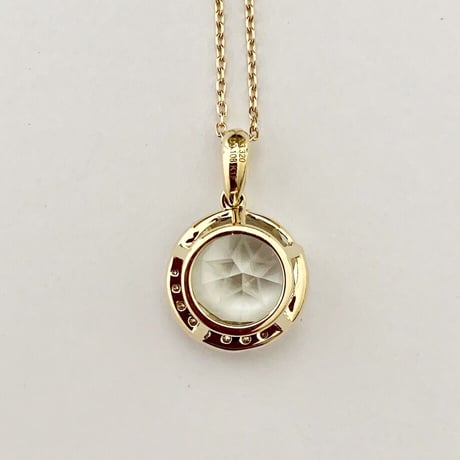 K18 Star Green Quartz Necklace