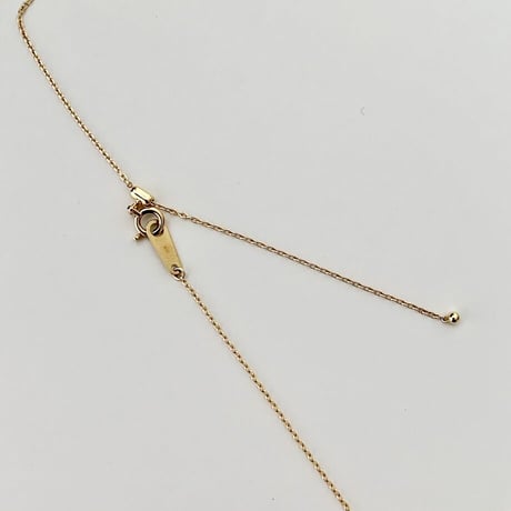 K18 BG Diamond Long Bar Necklace
