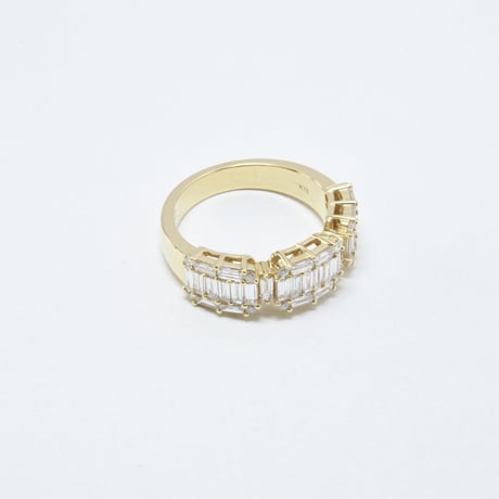 K18 Baguette Diamond Ring - L