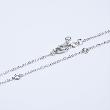 K18 Mosaic Oval Diamond Necklace - L