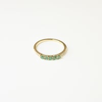 K18 Emerald Diamond Ring