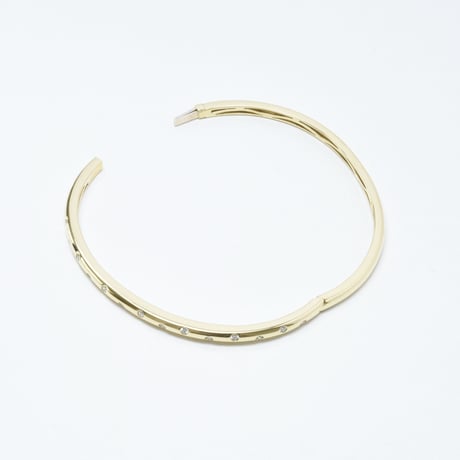 K18  Round Diamond Bangle