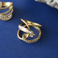 K18 Botanical Diamond Ring