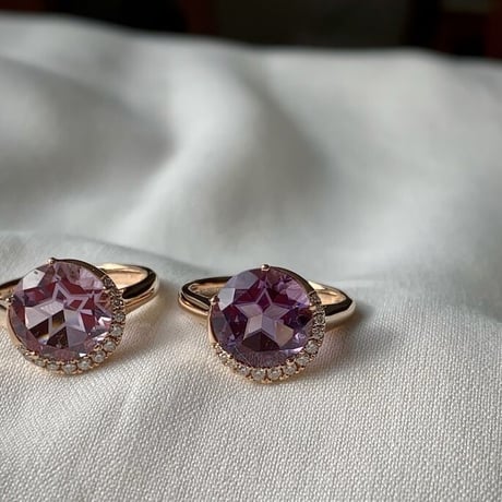 K18 Star Rose Amethyst Ring