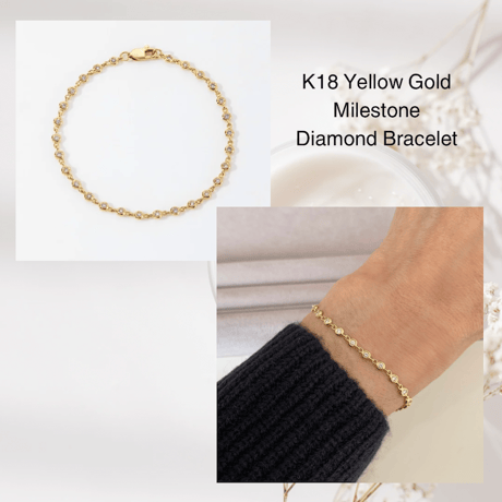 K18  Milestone Diamond Bracelet