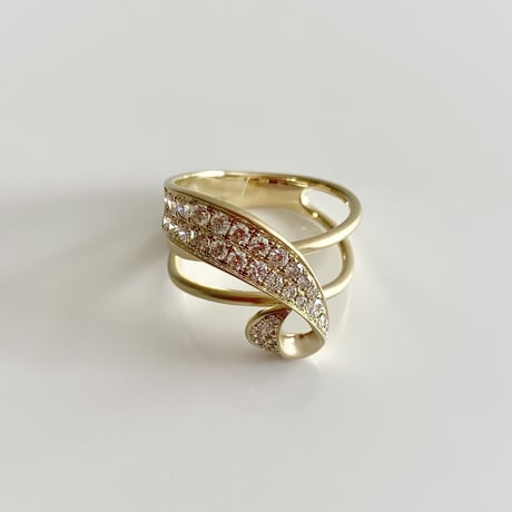 K18 Botanical Diamond Ring