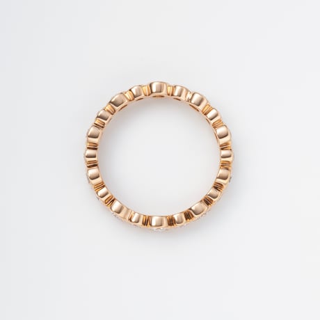 K18 Diamond Pebble Eternity Ring