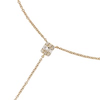 18K Diamond Drop Necklace