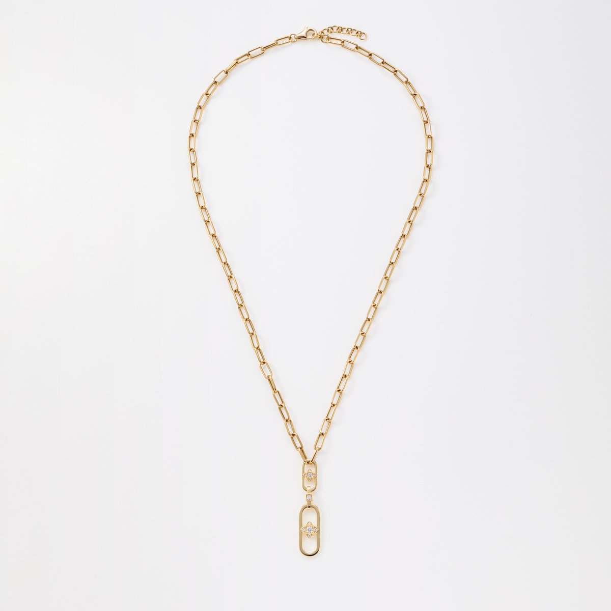 K18 Luna Link Chain Necklace | HANA JEWELS