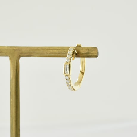 K18 BG Diamonds hoops
