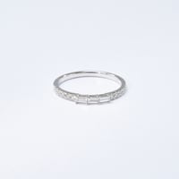 K18 Triple Baguette Diamond Ring