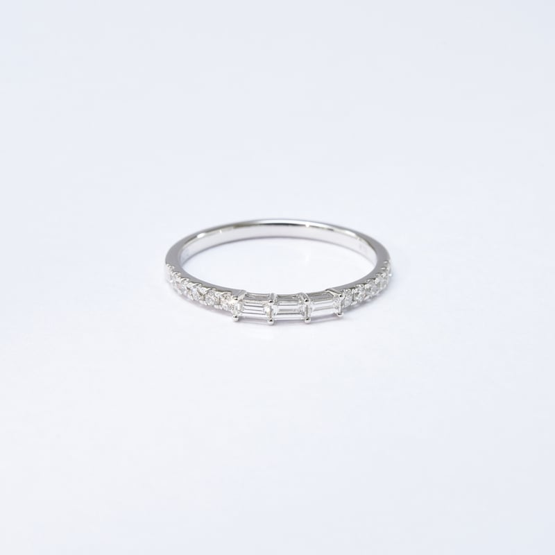 アクセサリー K18 WG with Diamond Ring#12 K18 Diamond Ring №572 | Lamie (ラミエ) Jewelry Accessory Brand