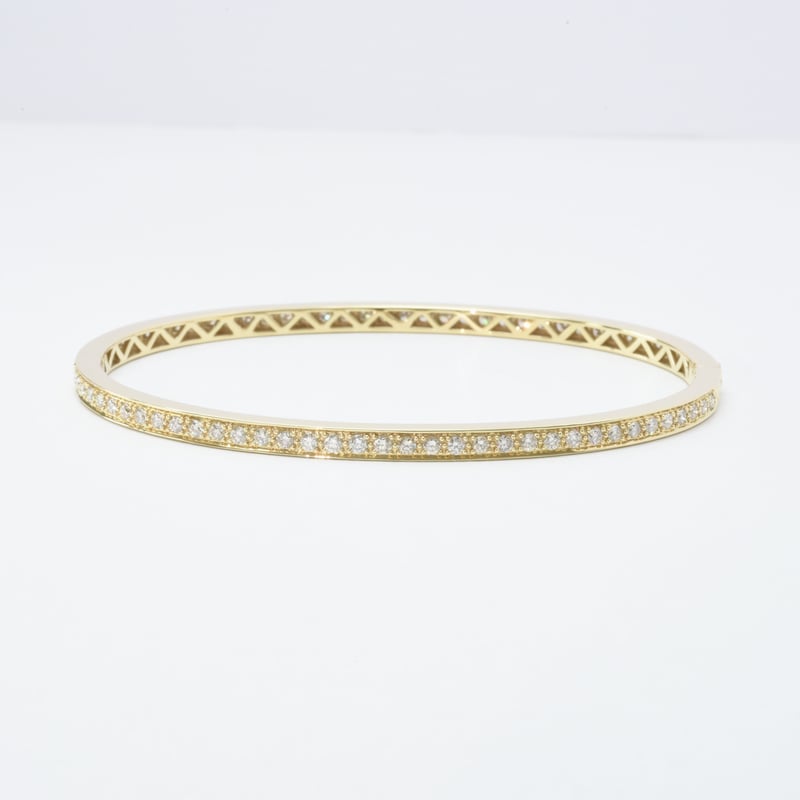 K18 Diamond Eternity Bangle | HANA JEWELS