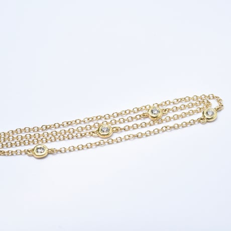 K18 Emerald Bar necklace