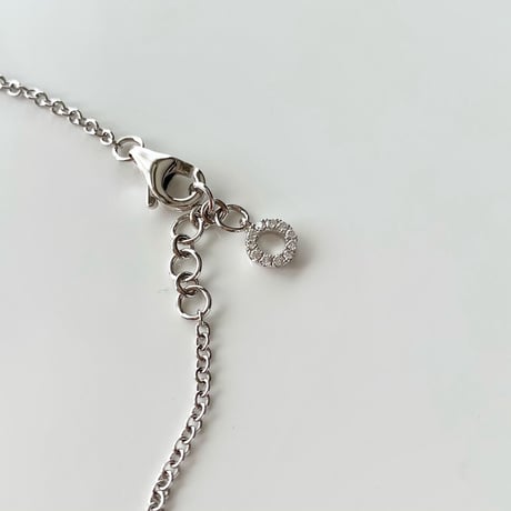 K18 BG Diamond Drop Necklace