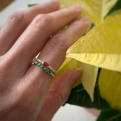 K18 Rose Gold BG Ruby Ring