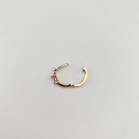 K18 Yellow Gold BG Diamond Hoops（ピアス）