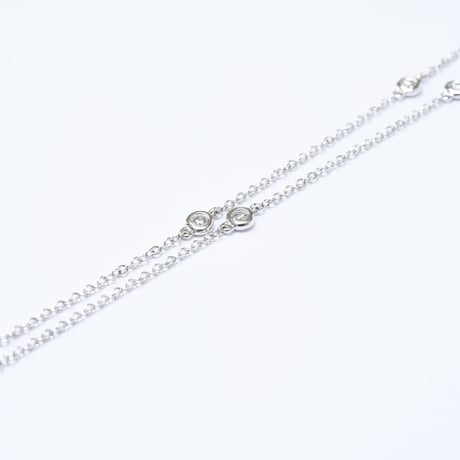 K18 Mosaic Oval Diamond Necklace - S