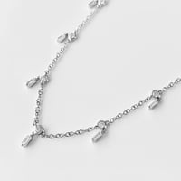 K18 BG Diamond Drop Necklace