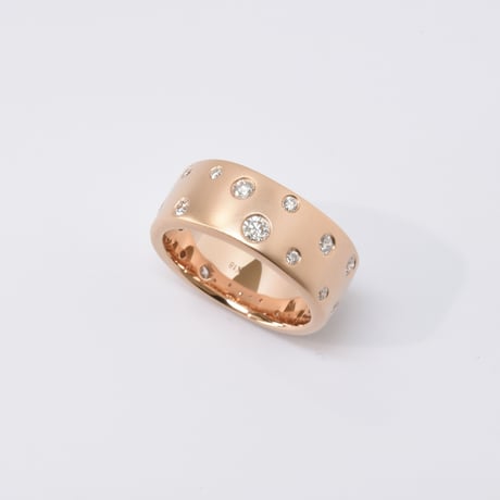 K18 Rose Gold Diamond Muse Ring
